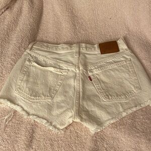 Levi's Women's Off-White Jean Shorts